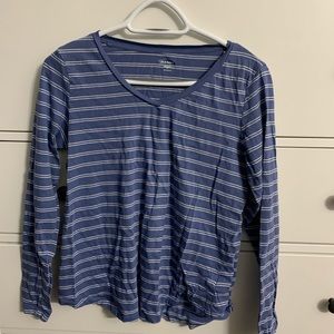 Old navy full sleeve blue stripped tee